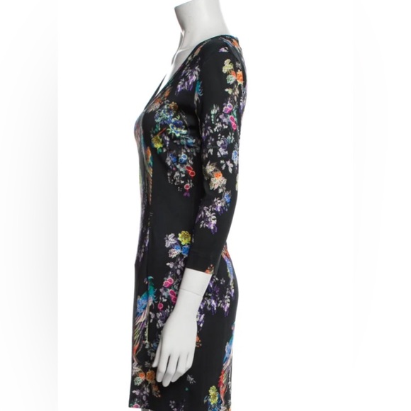 JUST CAVALLI Floral Print Mini Dress/Small/EUC - Picture 2 of 4